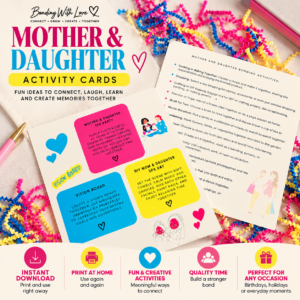 Mother & Daughter Activity Cards – Digital Download 💕